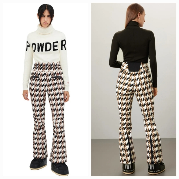 💥 Set - Perfect Moment Houndstooth ski Pants Perfect Moment Flare Ski Jacket - Picture 12 of 16
